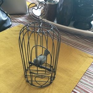 Swinging Bird in Cage